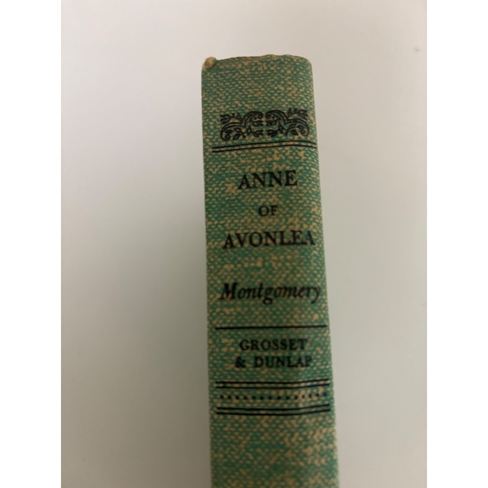 Vintage 1936 Anne of Avonlea LM Montgomery Grosset & Dunlap Green Hardcover Book